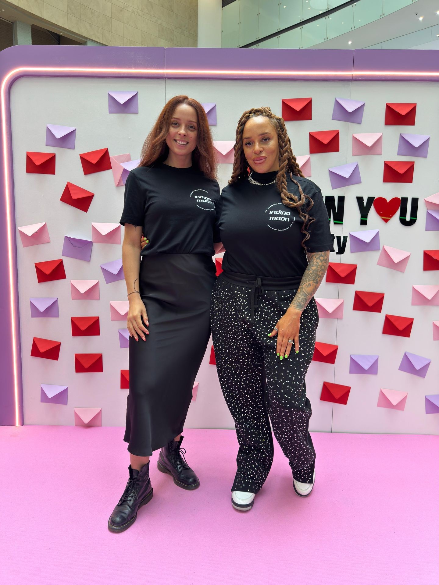 Branded glam bar beauty activation at live event